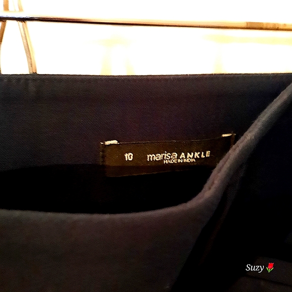 LOFT ANN TAYLOR Marisa Ankle, Navy Pants, Ankle Zip - Picture 9 of 10